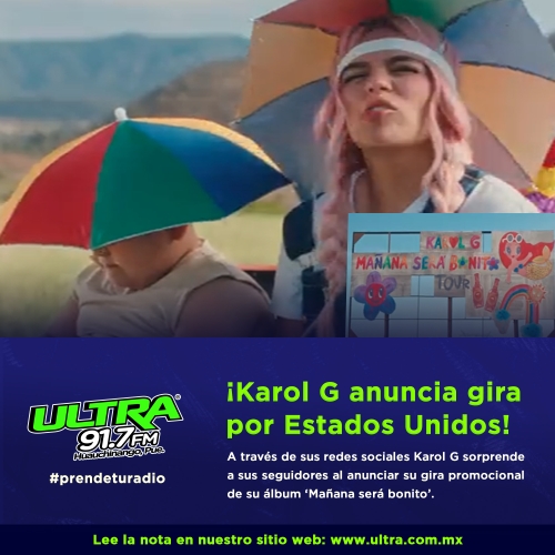 KAROL G ANUNCIA GIRA POR LOS ESTADOS UNIDOS 