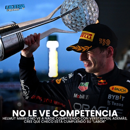 “No veo nadie (desafiando a Verstappen) ahí” Helmut Marko 