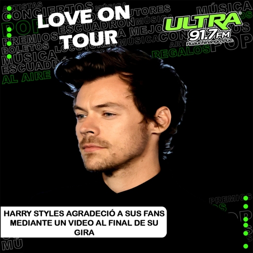 Harry Styles: agradecido con sus fans al final de su gira